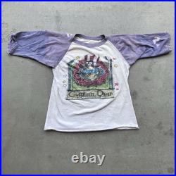 Vintage Spring 1986 Grateful Dead Tour Raglan T Shirt Size Unisex Small