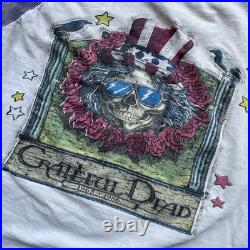 Vintage Spring 1986 Grateful Dead Tour Raglan T Shirt Size Unisex Small