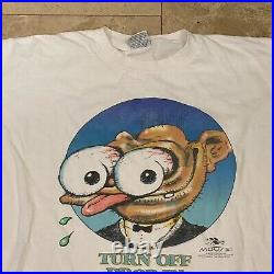 Vintage Stanley Mouse Turn Off Drop In Tune Out Grateful Dead T-Shirt 90s 2XL