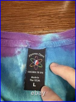 Vintage Sz M Grateful Dead Tie Die Bear T Shirt Jammin Dyes Rare Multi Colored