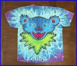 Vintage Sz M Grateful Dead Tie Die Bear T Shirt Jammin Dyes Rare Multi Colored