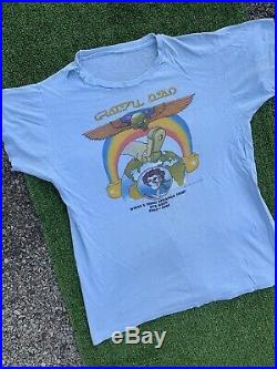 Vintage T-shirt Medium Grateful Dead 1981 Tour Shirt Blue