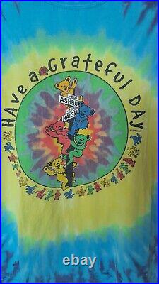 Vintage The Grateful Dead 1998 Tie Dye Anvil t shirt size medium USA Made