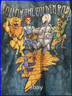 Vintage The Grateful Dead Follow the Golden Road Fall Tour 1994 T-Shirt XL Rare