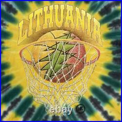 Vintage The Grateful Dead Lithuania Basketball T Shirt Olympics Men's Sz XL