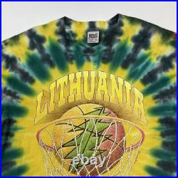 Vintage The Grateful Dead Lithuania Basketball T Shirt Olympics Men's Sz XL