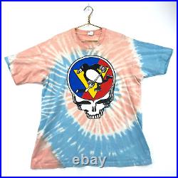 Vintage The Grateful Dead Pittsburgh Penguins T-Shirt Size 2XL Tie Dye
