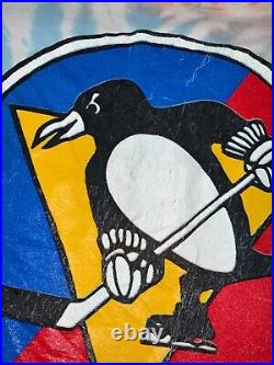 Vintage The Grateful Dead Pittsburgh Penguins T-Shirt Size 2XL Tie Dye