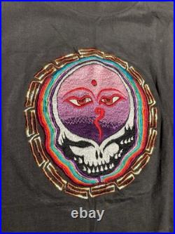 Vintage The Grateful Dead Shirt Men's 46 Seva Foundation Wisdom Eyes Rock 80's