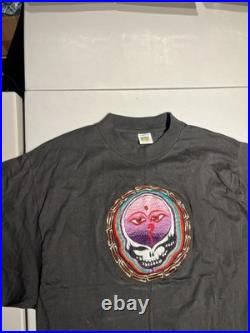 Vintage The Grateful Dead Shirt Men's 46 Seva Foundation Wisdom Eyes Rock 80's