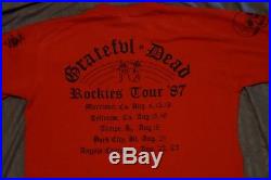 Vintage The Grateful Dead concert T Shirt 1987 Colorado Rockies Tour Rare medium