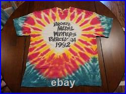 Vintage Tie Dye Grateful Dead Lithuania Olympic Shirt 1992 Large