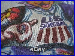 Vintage U. S Snowboarding Grateful Dead 90's Bears Ski Snowboard tour T Shirt XL