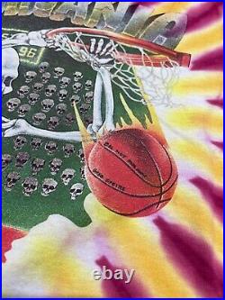 Vintage VTG 90s 1992 Grateful Dead Lithuania Basketball Tie Dye T Shirt XL Rare