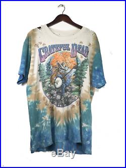 Vintage VTG 90s Grateful Dead Tie Dye Tour T-Shirt