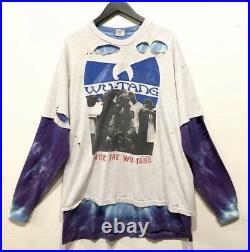 Vintage WU-TANG shirt Wu CREAM Original Rap Clan 90s T-shirt XL Grateful Dead