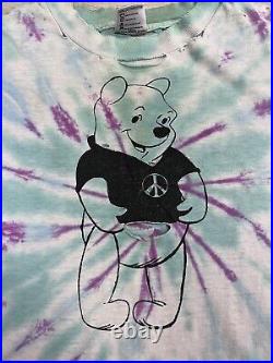 Vintage Winnie the pooh grateful Dead Shirt XL Parking Lot Tie Dye Distressed