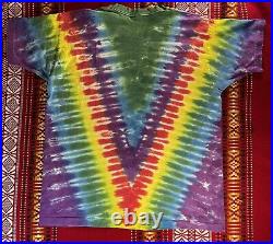Vintage XL Fruit Of The Loom Grateful Dead 90s Tie Dye Bertha Single Stitch