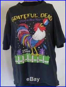 Vintage concert t-shirt Grateful Dead 1993, Year of the Rooster XL Band Music