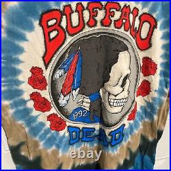 Vintage grateful dead Buffalo Dead Liquid Blue Shirt Tee Large 1992 Check Desc