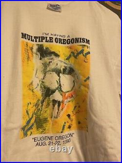 Vintage grateful dead concert shirt 1993 Eugene Oregon Autzen stadium Large