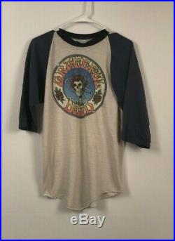 Vintage grateful dead quarter sleeve shirt 1978 baseball 70s Tour Band Rock