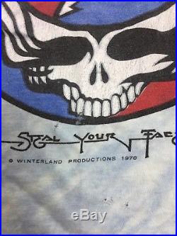 Vintage grateful dead shirt 70s Tie Dye Xl Hanes Steal Your Face MAKE OFFER