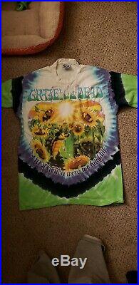 Vintage grateful dead shirt LRG Tie Dye Fall Tour 1995 Liquid Blue Vtg 90s