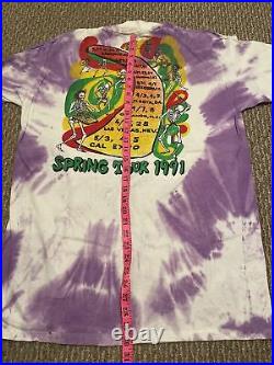 Vintage grateful dead shirt Spring Tour 1991 Very Rare Print Double Sided XL