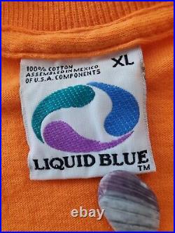 Vintage grateful dead t shirt - dancing bears - 1990s liquid blue - XL