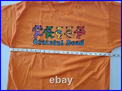 Vintage grateful dead t shirt - dancing bears - 1990s liquid blue - XL