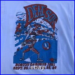 Vintage rare grateful dead Dead Sox parking lot bootleg shirt size XL