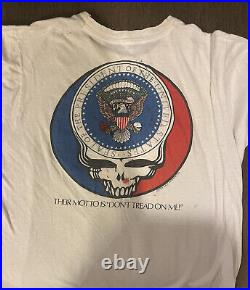 Vote For Jerry Garcia vintage t shirt for president Grateful Dead 1988 single