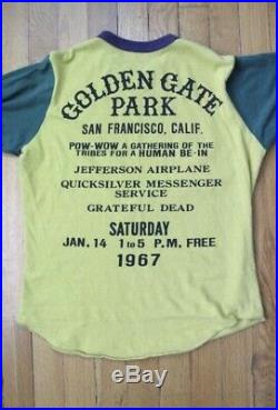 Vtg 1960s Pow Wow Human Be In 60s Grateful Dead LSD Ginsberg Shirt Tee 70s Acid
