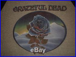 Vtg 1982 Grateful Dead American Beauty Raglan 50/50 Thin T Shirt Kelley Artwork
