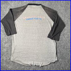 Vtg 1982 Grateful Dead Summer Tour Raglan T-shirt 80s Concert Tour Tee Uncle Sam