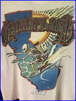 Vtg 1986 Grateful Dead Concert Tour Griffin Hanes T-shirt Sz M Made in USA