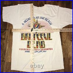 Vtg 1987 Grateful Dead Ventura California Med Love Is Real Tour Shirt Free S&H
