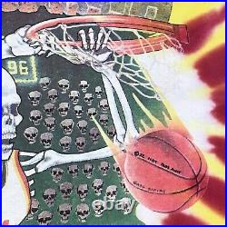 Vtg 1992 Grateful Dead Lithuania Basketball Tee Men's XL Clay Hill Barcelona a