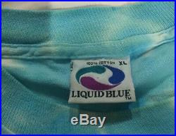 Vtg 1992 Joey Mars Art Grateful Dead All Over Print T Shirt Liquid Blue 90s XL