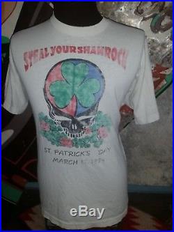 Vtg 1994 GRATEFUL DEAD Patricks Day Concert tye dye rock tour band 90s t shirt L