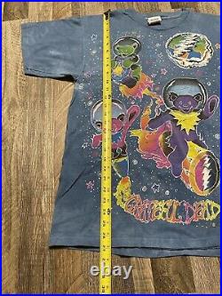 Vtg 1994 Grateful Dead Bears In Space The Mountain T-shirt Size L Rare
