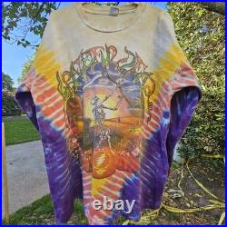 Vtg 1994 Grateful Dead Fall Tour Long Sleeve Tie Dye XL Sundog Single Stitch