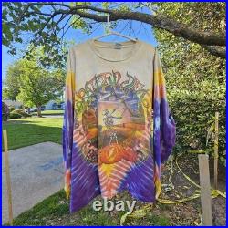 Vtg 1994 Grateful Dead Fall Tour Long Sleeve Tie Dye XL Sundog Single Stitch