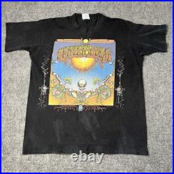 Vtg 1994 Grateful Dead Liquid Blue Aoxomoxoa Scarab T-Shirt Band Tee Mens L 90s