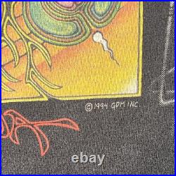 Vtg 1994 Grateful Dead Liquid Blue Aoxomoxoa Scarab T-Shirt Band Tee Mens L 90s