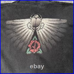 Vtg 1994 Grateful Dead Liquid Blue Aoxomoxoa Scarab T-Shirt Band Tee Mens L 90s