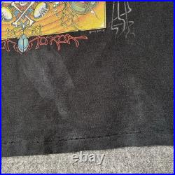 Vtg 1994 Grateful Dead Liquid Blue Aoxomoxoa Scarab T-Shirt Band Tee Mens L 90s