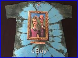 Vtg 1994 Grateful Dead Tie Dye Hippy Cannabis Portrait Concert Tour T-Shirt XL