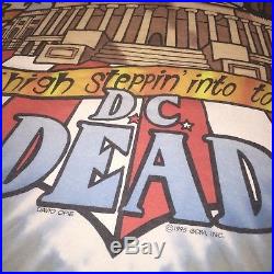 Vtg 1995 GDM Opie Grateful Dead Shirt Uncle Sam Liquid Blue XL Rare Free S&H Dye